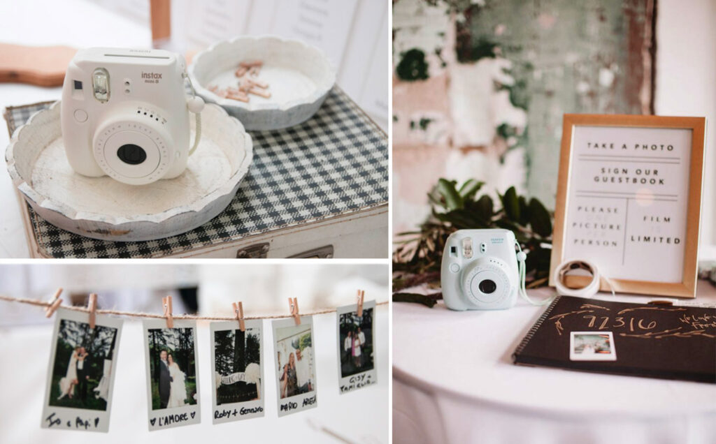 guestbook photoboot polaroid